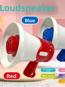 Loudhailer Voice Recording Speaker - Prank Toy with Funny Music, Mini Portable Clip-on Amplifier, Bag Accessory and Children's Gift