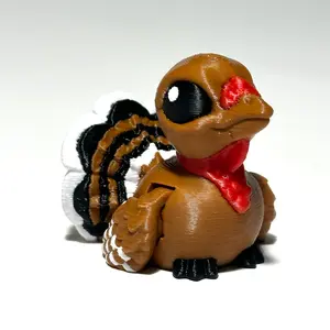 Cinder Turkey - 3D Printed Articulating Figure Cinder Turkey - 3D Printed Articulating Figure