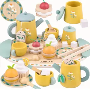 Kids' Pretend Play Tea Party Set, Classic Kitchen & Food Toy for Toddlers, Pretend Play Kitchen, Play Kitchen Accessories