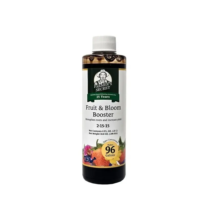 Farmer’s Secret Fruit & Bloom Booster Fertilizer - Super Concentrated - Increases Flowering and Yield on All Varieties of Fruits