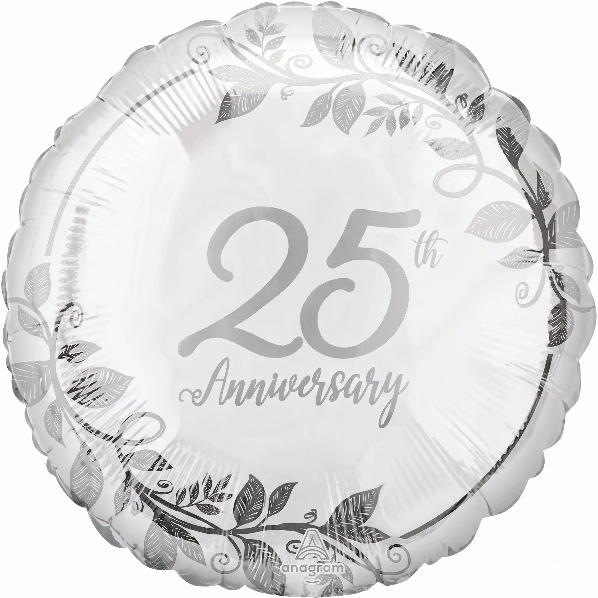 Elegant 25th Anniversary Foil Balloon