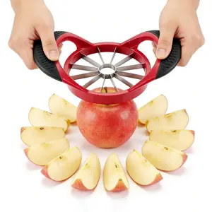 16-Blade Stainless Steel Fruit Slicer, Convenient Fruit Pitting Separator, Apple Cutter, Kitchen Essential Tool, Easy-To-Use Fruit Scoop，Suitable for Easter, Christmas, Thanksgiving, friends and family gatherings, etc.