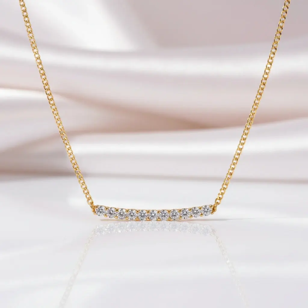 Gorgeous Round Cut Diamond Option Pendant Necklace