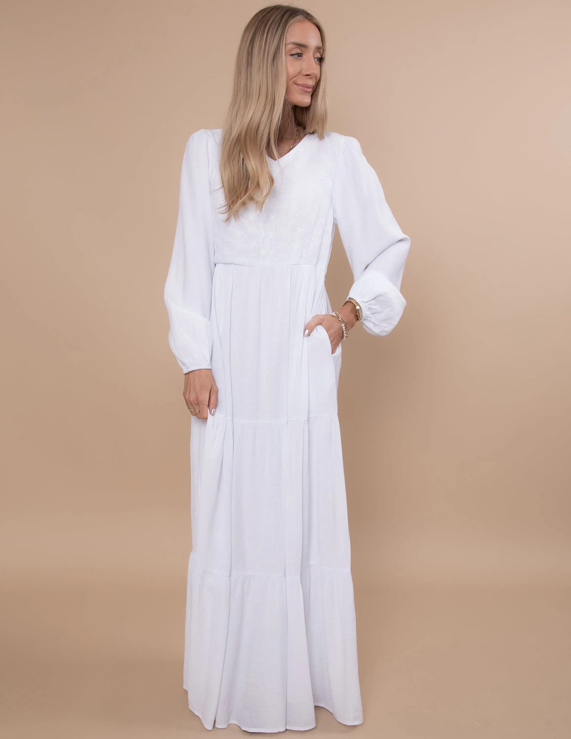 Divinity Embroidered Temple Dress