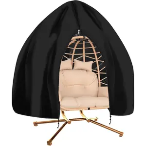 90"x78" Patio Egg Chair Covers  & , Heavy-Duty Zippered Cover for Outdoor Egg Swing Chairs, Hanging Chairs, -Weather Protection for Garden, Balcony, Poolside Owners