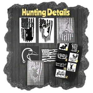 Hunting Window Detail Stickers Vinyl - Perfect for Any Hunting Enthusiast