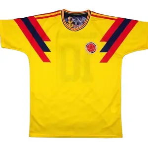 Retro Colombia Jersey 1994 – El Pibe Valderrama #10 (Home Kit)