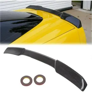 Rear Trunk Lid Wing Spoiler Compatible with 2005-2013 Chevy Chevrolet Corvette C6 ZR1 Carbon Fiber Painted