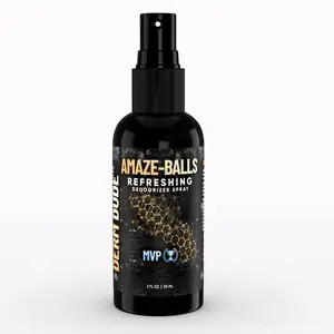 DERM DUDE Amaze Balls Refreshing Deodorizing Ball Spray for Men's Hygiene Body Care Coconut Aloe Aloe Vera Chamomile Cucumber Scented Deodorant Gift Fragrance Daily Aroma