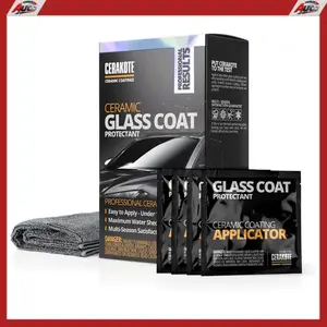 CERAKOTE Ceramic Glass Coat Protectant - Hydrophobic Automotive Rain Repellant, Long-Lasting and Durable Ceramic Coating, Quick and Easy Application