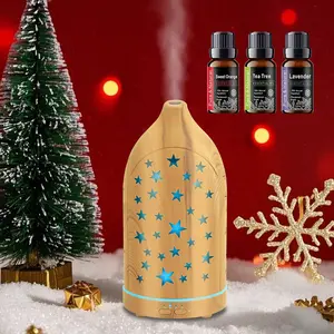 Star Hollow Essential Oil Diffuser Auto Shutoff 7 Color LED Lights Ultrasonic Quiet Operation Perfect for Bedroom Office or Yoga Studio Aromatherapy Humidifier for Anxiety Relief