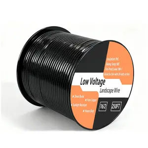 16/2 Low  Landscape Wire, 16 Gauge 2 Conductor 250 , Low  Wire, Outdoor Direct Burial Electrical Wire