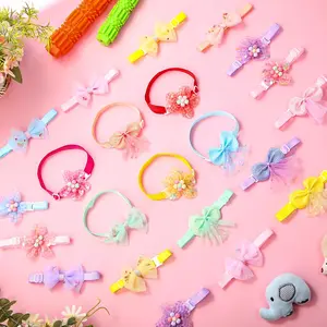 22Pack Puppy Bow Collars, Whelping Puppy ID Collars with Bell Adjustable 8.7 - 14.2inch Soft Nylon Litter Identification Dog Collars for Newborn Pets (Small Medium Sized ) - Home Improvement.