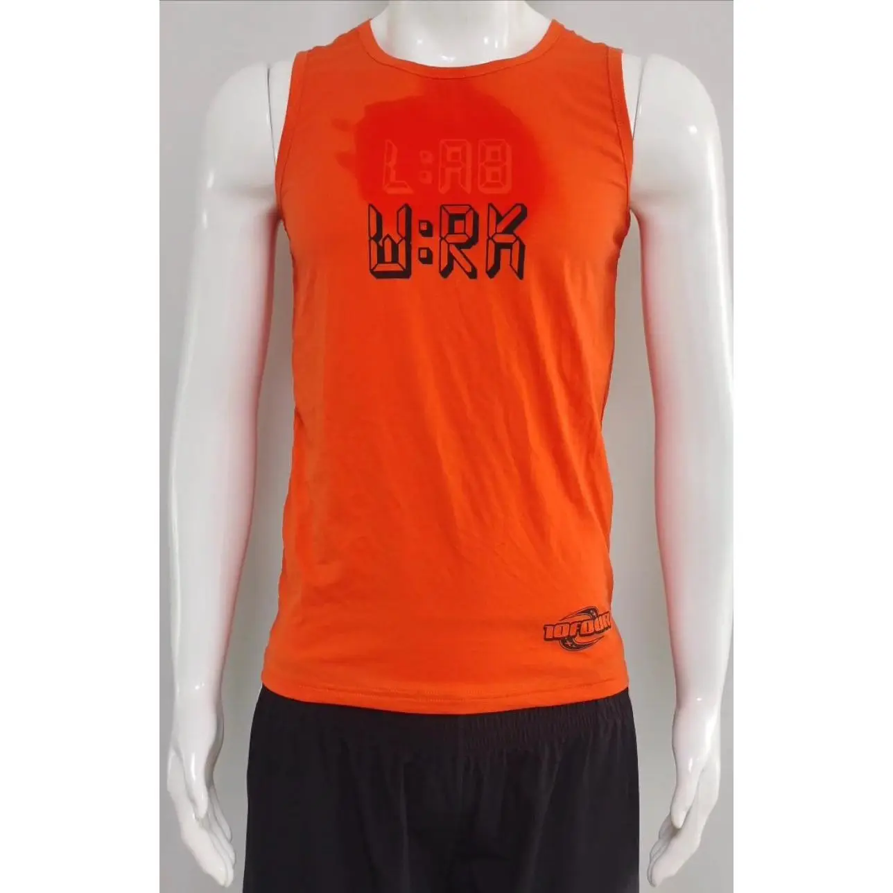TEN4 FIRE RED LAB WRK SWEAT ACTIVATED COMPRESSION TANK