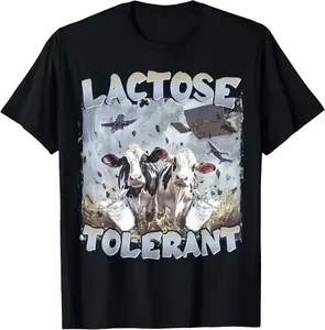 Lactose Tolerant | Milk Lover | Pro Dairy Casual Short sleeve Cotton T-Shirt