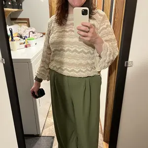 Product Review of 【Creator’s Pick】Halara Flex High Waisted Pocket Wide Leg Waffle Work Pants from M**y J**e