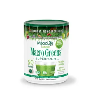 MacroLife Naturals Macro Greens Superfood Powder 30oz/90servings Adult Gluten Free GMO Free Dairy Free