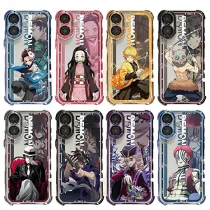 Anime D-Demon Slayers Case  for iPhone 17, 16, 15, 14, 13, 12, 11 Pro Air Plus ProMax and Samsung S26-S22 Plus shock-absorbing phone cases, fashionable gift.