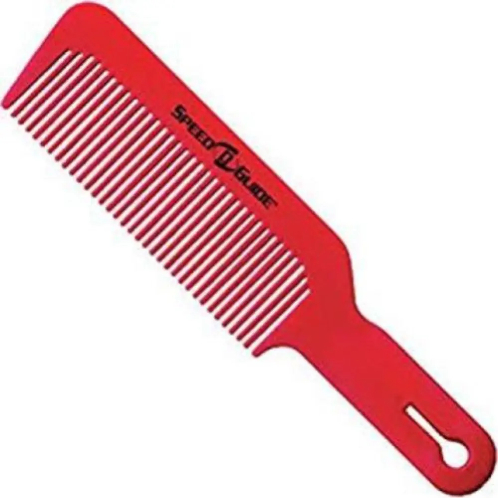 SPEED-O-GUIDE Universal Flatopper Comb for Precise Cuts - The Original Red Clipper Attachment, A Professional Hair Styling Tool for Barbers, Hair Styling Tools