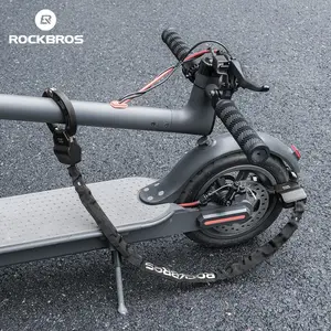 ROCKBROS Bike Lock Scooter Lock 23.4-Inch Heavy Duty Anti-Theft Chain Lock with Key Durable ABS Housing & A3 Chrome-Plated Steel Chain for E-Bikes