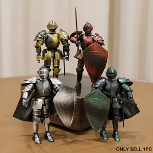 Ancient Roman Medieval Knight Warrior Multi-Jointed Assembling Toy Building Set, Boy Star Diaga Model DIY Educational Gift, Birthday Present, Model Kit