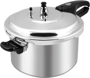 Barton 8QT Pressure Canner Release Valve Aluminum Canning Pot Cooker Pot Stove Top Instant Fast Cooking Pot Stewing Locking System (8 Quarts) Canning and Stewing