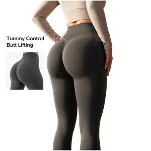 Women's Seamless Yoga Pants, Soft Fitness Wear for Gym, Running, Biking, Quick Dry, Natural Waist, Casual Style, All Seasons, Seamless Workout Leggings woman baggy wide leg pant