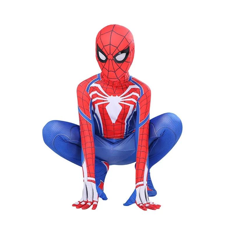 Kids Superhero Spider Cosplay Costume Iron Panther Zentai Jumpsuit Bodysuit Halloween Party Costumes for Boys Girls