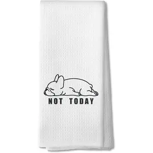 Not Funny French Towels, French Gifts Hand Towels for, Frenchie MOm Gifts for Decorative Tea Towels Dish, 16x24 Inch