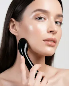 Facial Massage Stick — Ergonomic ABS Plastic Tool for Face, Jawline, Neck & Shoulders | Black, Pink & Set