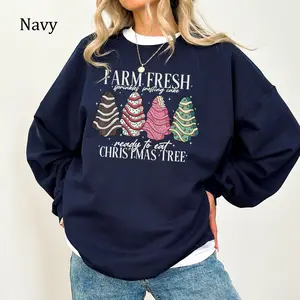 Farm Fresh Christmas Tree Cakes Sweater, Cute Christmas Tree Cake Christmas Outfits, Xmas Retro Gifts, Ideal Christmas Present, Women's Gifts, Casual Womenswear, Unisex