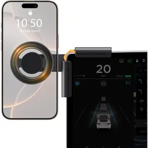 Phone Holder for Tesla Model 3 and Y Accessories Magsafe Car Mount Magnetic Phone Mount Strongest Magnet Power Compatible with iPhone 17 16 15 14 13 Plus Pro Max Series