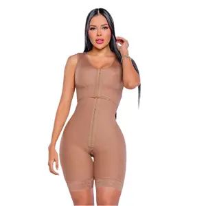 LA AFORTUNADA SMI7121 Faja Ultra Invisible Progressive Shapewear with Bra Double Compression for Abdomen Original Colombian Effect No Costumes Needed Summer Wear Women's Style Body Sculpting Garment Basic Minimalist