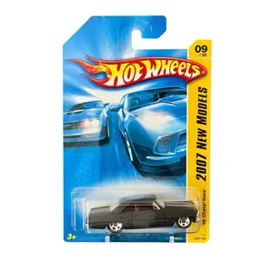 Hot wheels ‘66 Chevy Nova 2007 New Models Black with Red Interior 1:64 Diecast Car