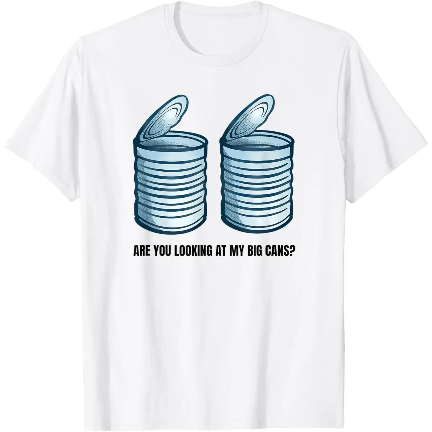 Big Cans Boob Humor Unhinged Funny Embarrassing Airport T-Shirt