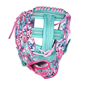 Sportz Drip Floral 11.5 Inch Baseball Fielder's Glove Premium Leather Reinforced Lacing Quick Response Lightweight Design