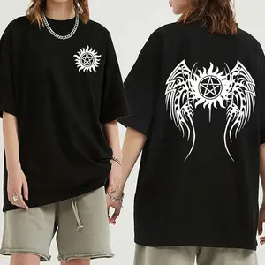 Unisex Short Sleeve Round Neck Top Women Men Casual T Shirt New Fashion Supernatural Print T-shirt
