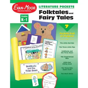 Evan-Moor Literature Pockets, Folk Tales and Fairy Tales, Grades K-1 Paperback – Teacher's Edition, June 1, 2002