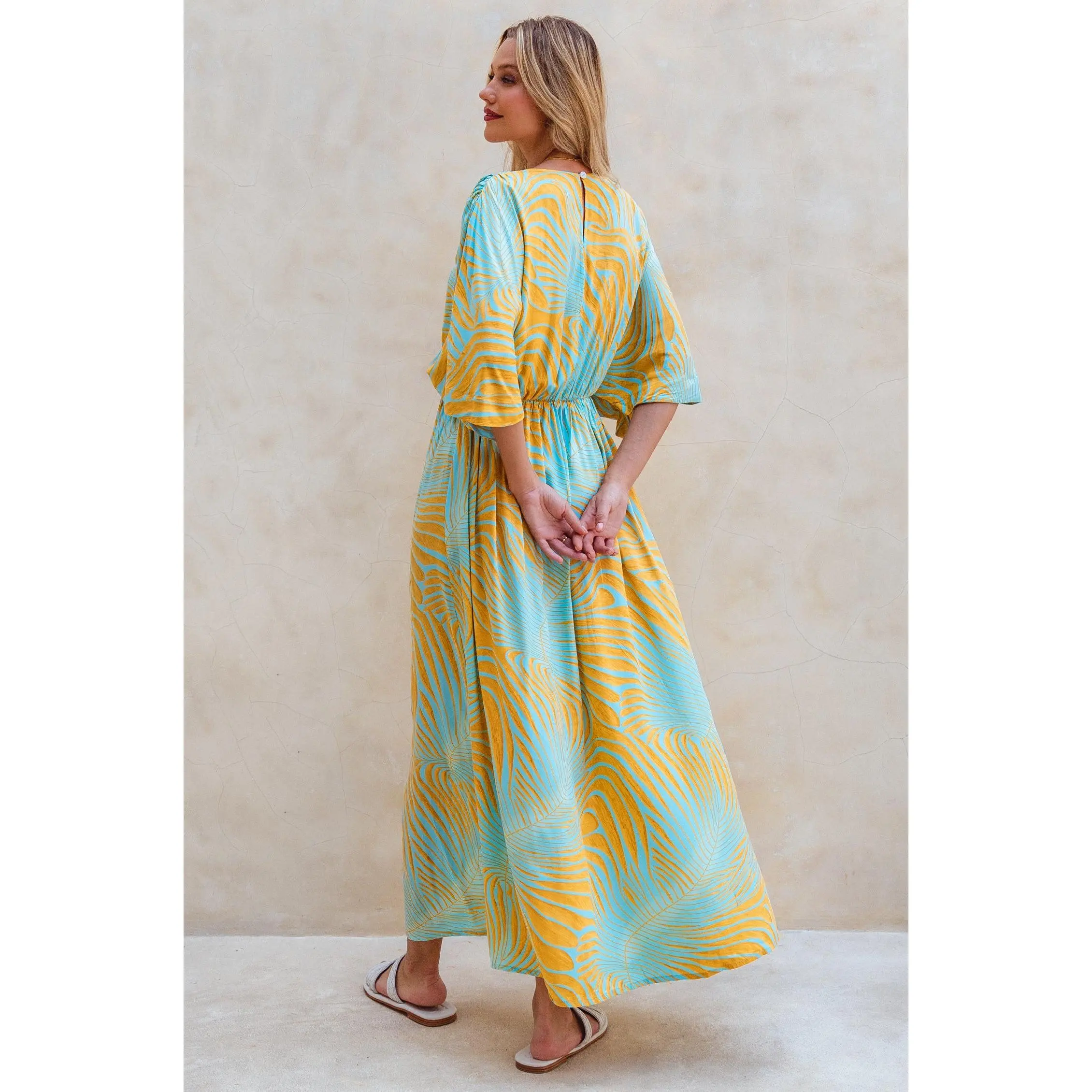 Elena Bohemian Gown Dress - Goldie - TikTok Shop Elena Bohemian Gown Dress - Goldie - TikTok Shop