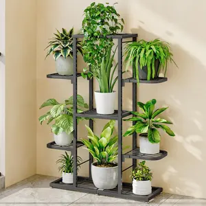 Heavy Duty Metal Display Stand – 7-Tier Waterproof Corner Shelf for Indoor & Outdoor, Rust-Resistant Space-Saving Flower Rack with Anti-Slip Feet, Plant Holder for Living Room, Balcony, Patio, Garden