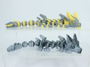 3d Printed Dragon - Flex Dragons - Ice - Lotus - Crystal - Rose - Stone - Dinosaur - Cyberfang