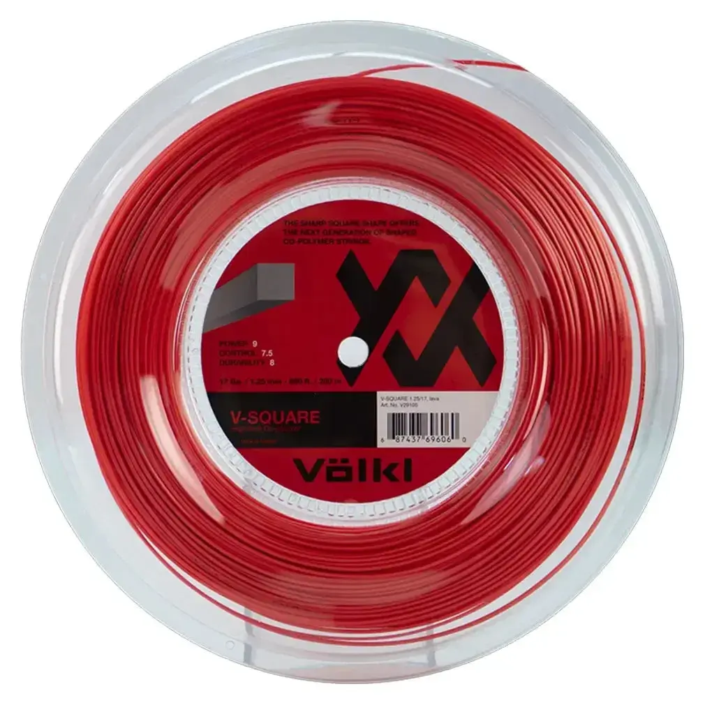 V-Square Tennis String Reel - Versatile Tennis String for Game Use, Durable Design, Easy Application, Tennis Racket