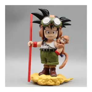16cm Anime Figure Dragon Ball Gk Son Goku Flight Suit Original Color Edition Kawaii Model Action Doll Collectable Boy Toys Gifts