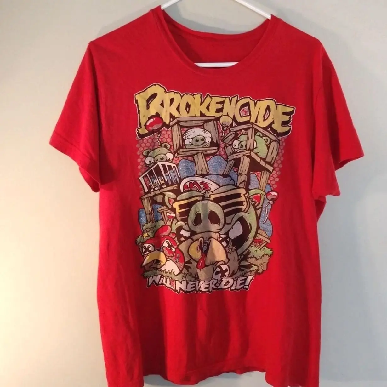 Vintage All Size Brokencyde t shirt Unisex Short Sleeve NZ286 FREE SHIPPING H