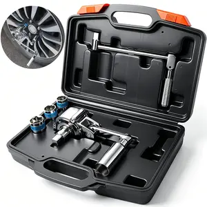 Torque Wrench & Tire Nut Remover Kit, 1/2\" Drive with 17mm/19mm/21mm Sockets, Secure Hex Bolt Design for Easy Tire Changing, Socket Set, Socket Wrenches