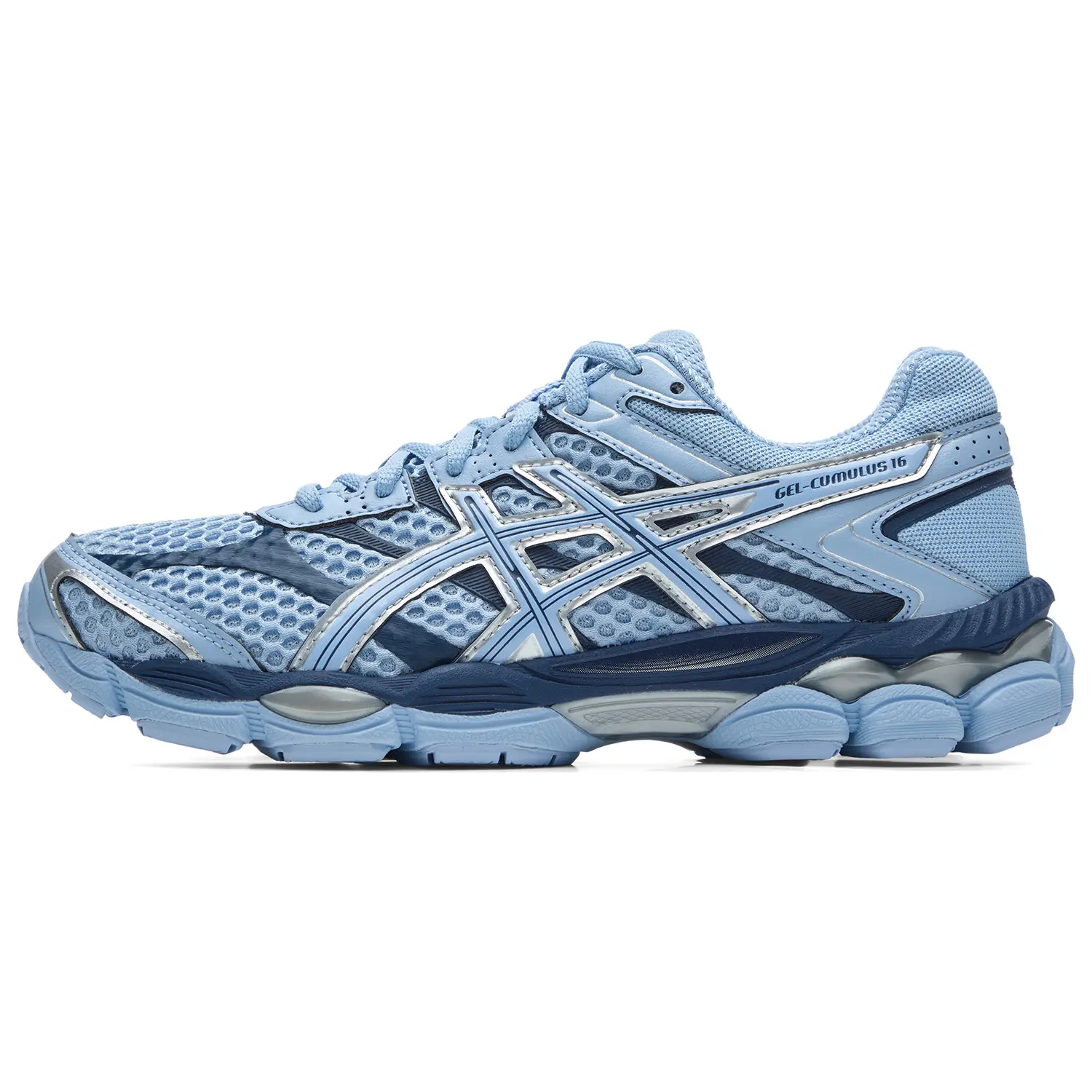 ASICS GEL Cumulus 16 Running Shoes Unisex Sky Blue Retro Versatile Comfort 1203A733-400