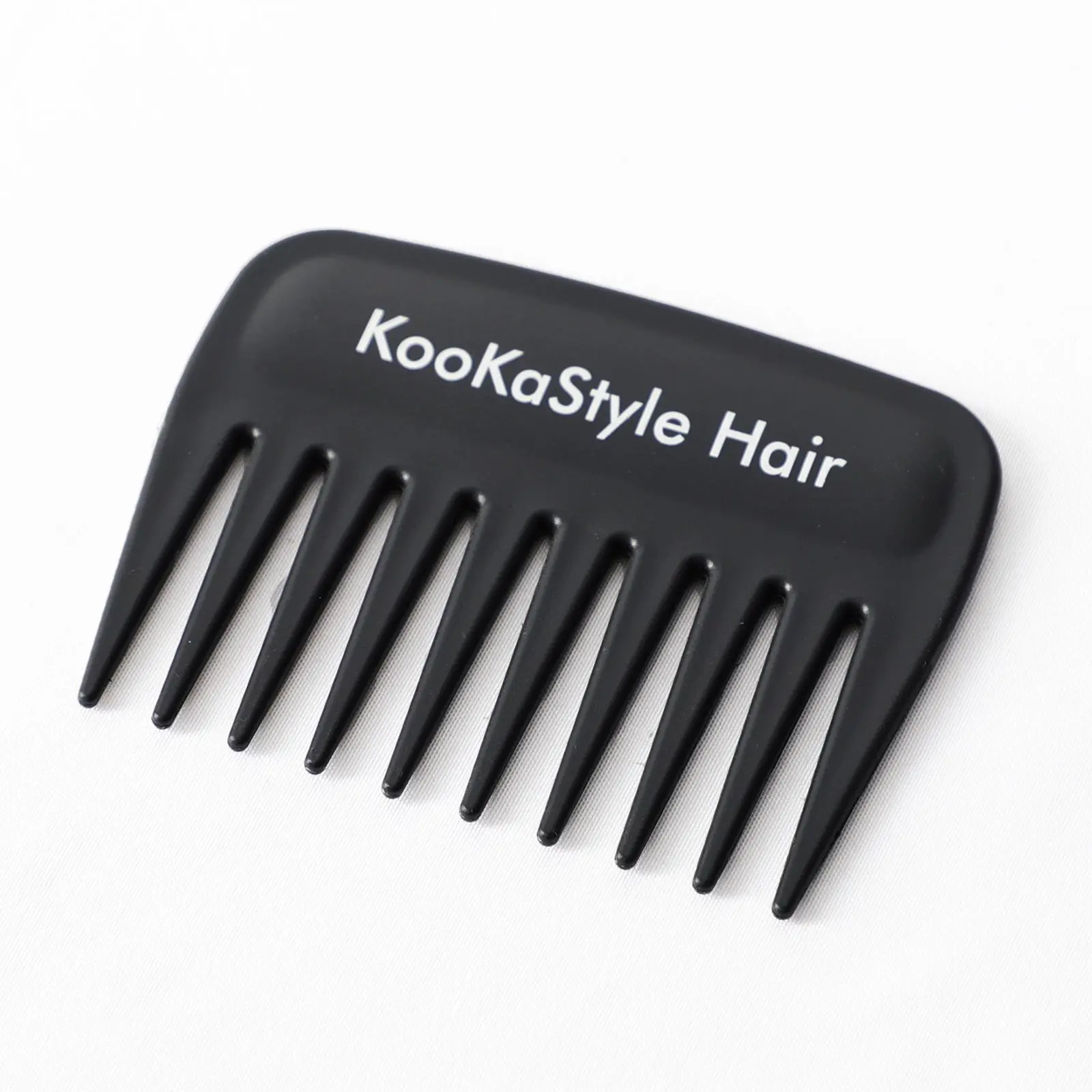 Professional Black Barber Hair Comb, Fine and Wide Tooth Design for All Hair Types