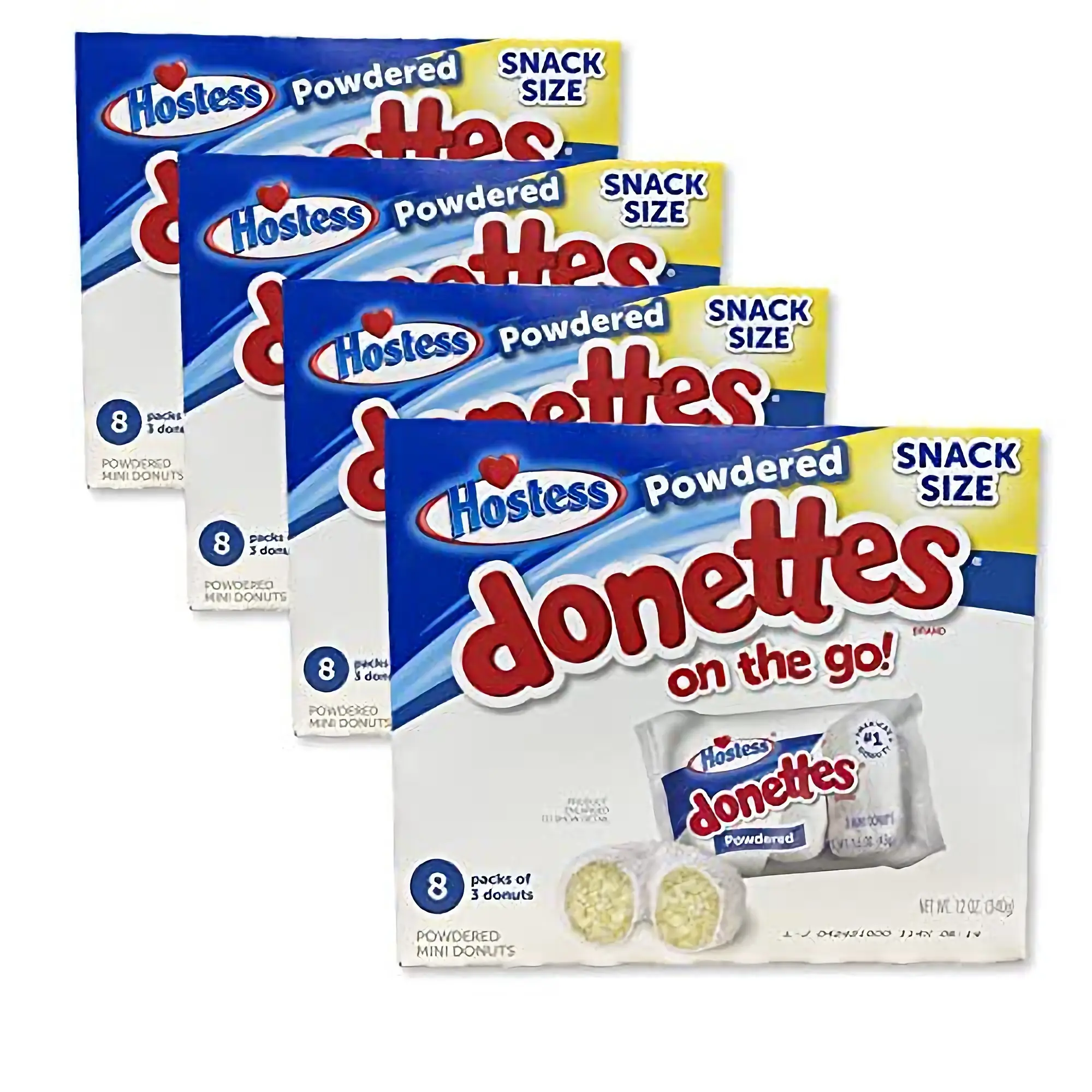Hostess Powdered Donettes Bulk Value Pack | 96 Total Donuts Hostess Powdered Donettes Bulk Value Pack | 96 Total Donuts