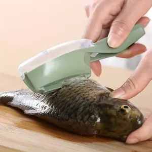 2-Pack Fish Scale Remover Set, Creative Home Use Fish Scales Scrapper, Innovative Fish Shape Scraper Tool, Easy-To-Use Kitchen Utensil
