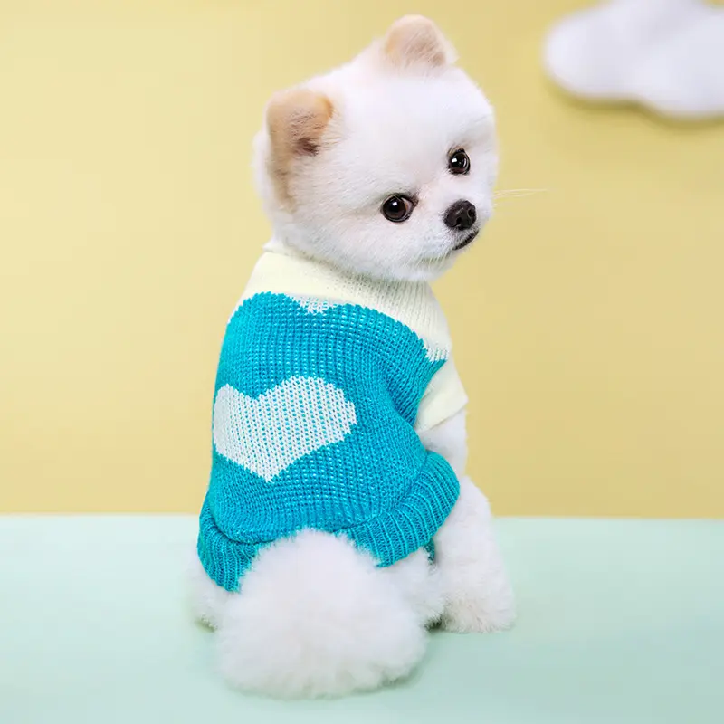 New Pet Knitted Sweater Fall Winter Warm 2-Leg Dog Clothes Multiple Colors Soft Knitwear for Small Medium Dogs Gold Plated Custom Collar shoes New Pet Knitted Sweater Fall Winter Warm 2-Leg Dog Clothes Multiple Colors Soft Knitwear for Small Medium Dogs Gold Plated Custom Collar shoes